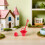 8Sets Mini Red Firefighter Tools Set with and Bucket for Models 3