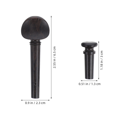 1Ensemble Chevilles De Violon En Ébène Noir Kit Complet Précis 1