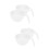 4Pcs Plastic Mixing Bowls Transparent Set with Handle for Kitchen Use 2