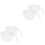 4Pcs Plastic Mixing Bowls Transparent Set with Handle for Kitchen Use 6