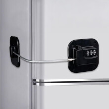 Refrigerator Lock with 3‑Digit Code, Keyless No‑Drill Child Safety Lock for Fridge, Freezer, Cabinet (1 Pack)