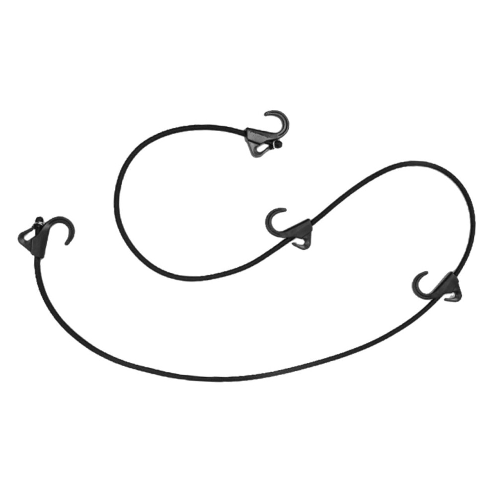 Bungee Cords With Carabiner Hooks, Elastic Stretch Adjustable Elastic Rope For Camping And Travel 9330225384687