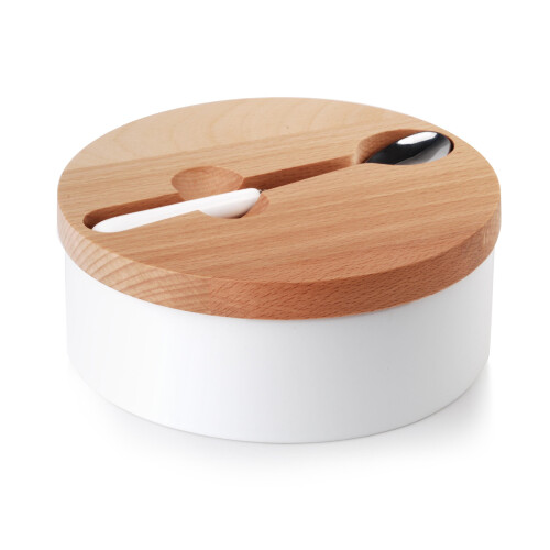 Suikerpot Porselein BASIC KITCHEN COOKINI 14,7x14,7x6 cm Wit 1 st. 2