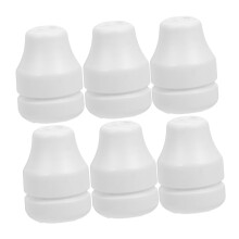 6pcs Wooden Four Hole Blind Cord Knob Set for Roman Shades, Easy Installation Decorative Tassels