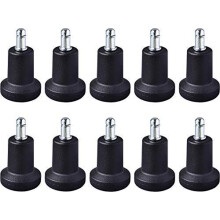 Office Chair Glides 10 Pack, Bell Glides Replacement for Stable Stationary Seating and Easy Chair Conversion