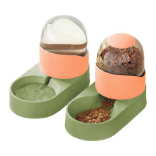 (Green) 2025 Pet All Day Cycle Automatic Replenishment Water Feeder Cat Food Bowl
