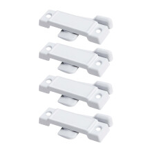 4 Pack Window Sash Locks 21/4 Inch Zinc Alloy Childproof Replacement Locks for Double Hung Vertical Sliding Windows