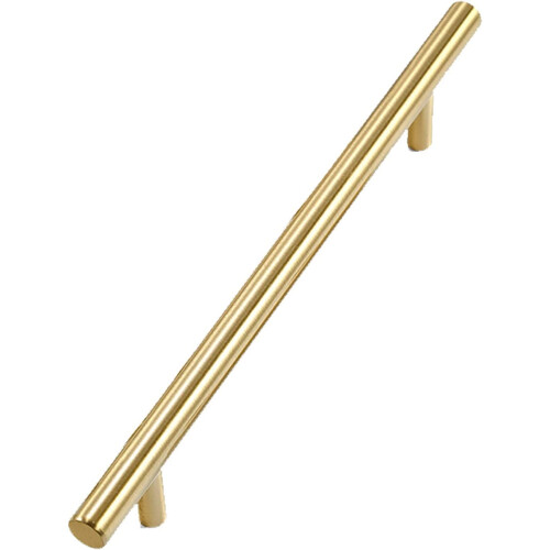 Modern Brushed Copper Cabinet Handle 160mm Hole Center, Durable Solid Construction for Kitchen Drawers