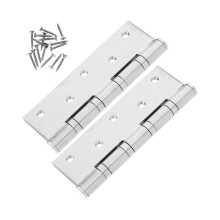 Stainless Steel Door Hinges 2pcs Heavy Duty Cabinet Hinges Silent Bearing Motion Rust Resistant