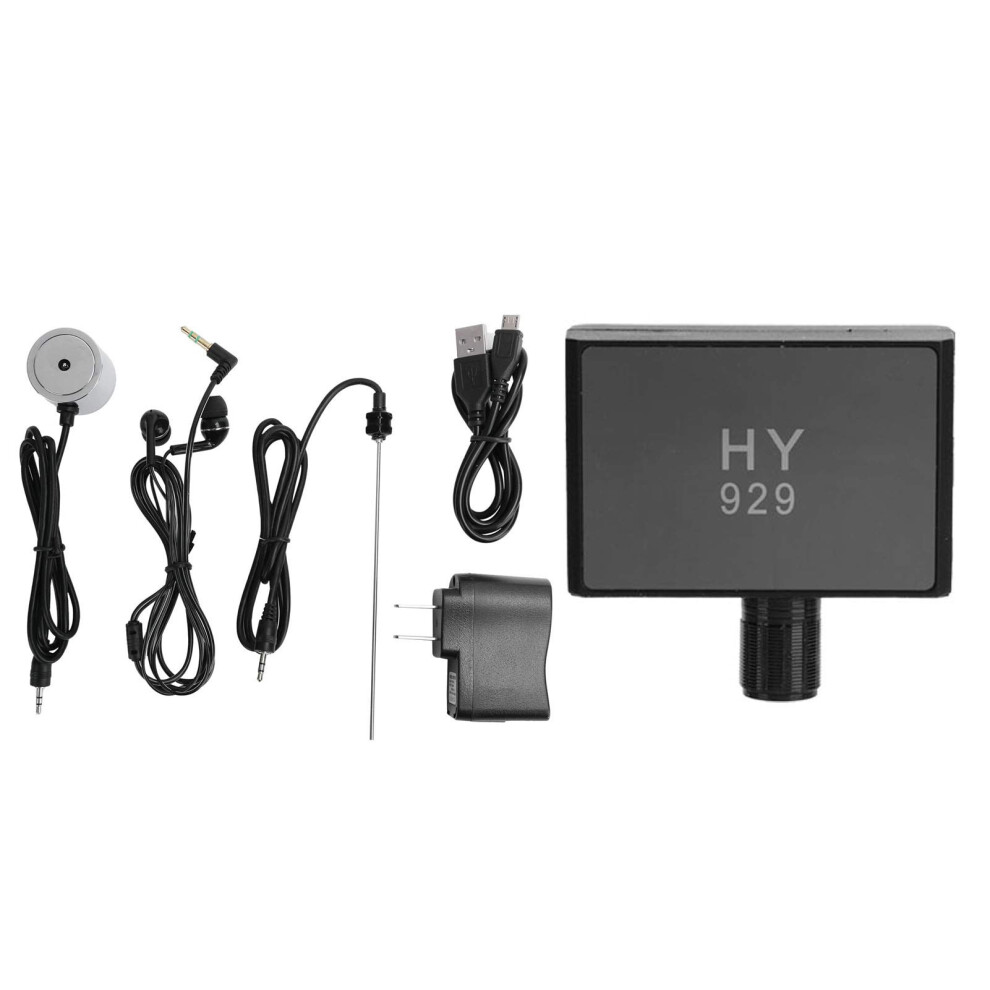 Professional Water Leak Detector For Pipes, Dual Probe Rechargeable Acoustic Leak Detection Tool, Black 9351714537650