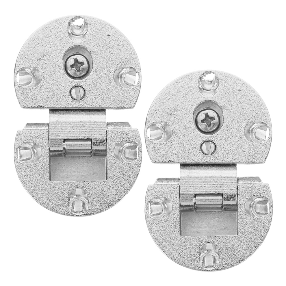 2Pcs Adjustable Hidden Cabinet Hinges, Durable Zinc Alloy, Soft Close Concealed Design For Wardrobes 9351714533126