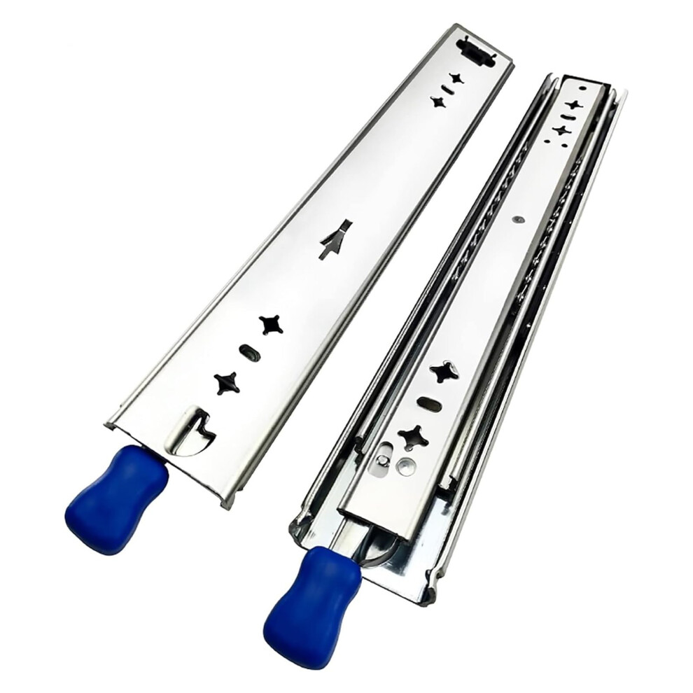 Heavy Duty Drawer Slides 600Mm Full Extension Soft Close With Lock Ball Bearing Side Mount 500Lb Load 9330225385202