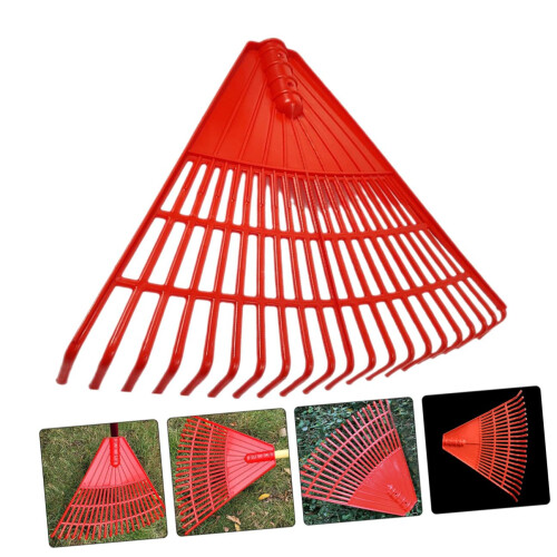 2pcs Plastic Garden Leaf Rake Set for Efficient Leaf Cleanup and Soil Loosening Durable PP Hand Tools 2