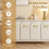 4 Pack Gold Cabinet Knobs Solid Brass Bow Drawer Pulls Elegant Polished Finish for Dresser Cupboard 3