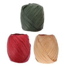 6 Rolls Colorful Raffia Twine for Gift Wrapping and Crafts, Durable Paper Raffia Ribbon for Party Decorations