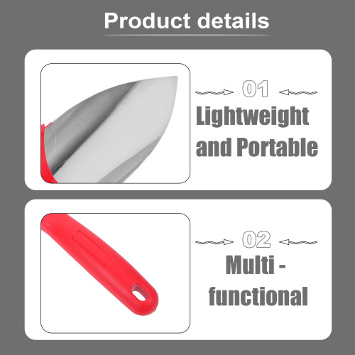 Small Red Stainless Steel Garden Ergonomic Tool for Digging 2
