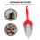 Small Red Stainless Steel Garden Ergonomic Tool for Digging 5