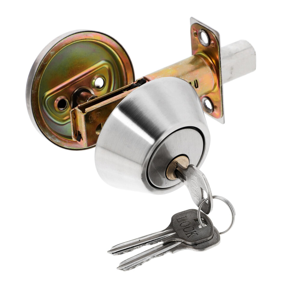 Stainless Steel Deadbolt Lock Single Sided Hidden Cylinder Keyed Entry Door Lock For Interior Use 9351714533317
