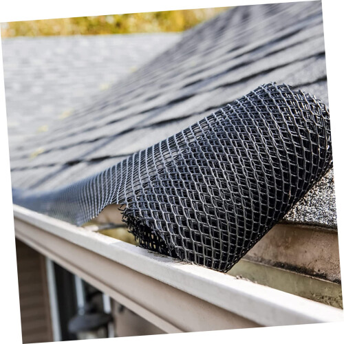 Gutter Guard Mesh Roll for Roof Drainage, AntiClog Protection, Flexible Easy DIY Installation 1
