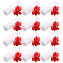 Chicken Water Nipple Horizontal Side Mount Poultry Waterer Set 12pcs 1/2in PVC Leak‑Resistant Easy Install
