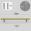 Modern Brushed Copper Cabinet Handle 160mm Hole Center, Durable Solid Construction for Kitchen Drawers 2