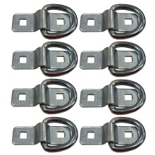 DR038SS 8 BoltOn Trailer D Ring Tie Down Anchors 5000lb HeavyDuty Stainless Steel for Trucks