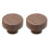 2 Pack Walnut Wood Cabinet Knobs Drawer Pulls, Classic Retro Design, Durable Natural Wood D35mm 1