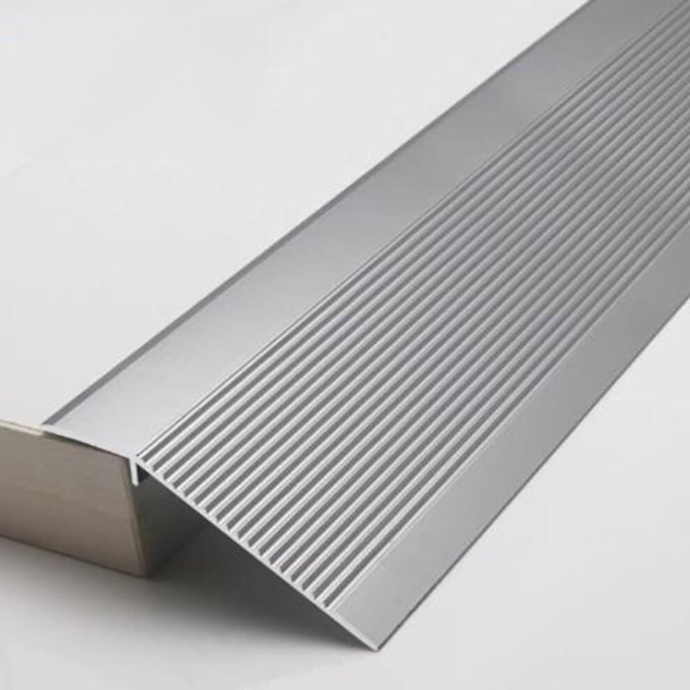 Aluminum Threshold Ramp 364 Inch NonSlip Floor Transition Strip for Doorway Wheelchair Access