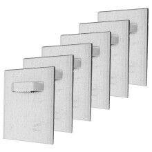 Adhesive Wall Hooks 6 Sets Heavy Duty Picture Hanging Strips with Strong Adhesive Hold for Artwork and Mirrors