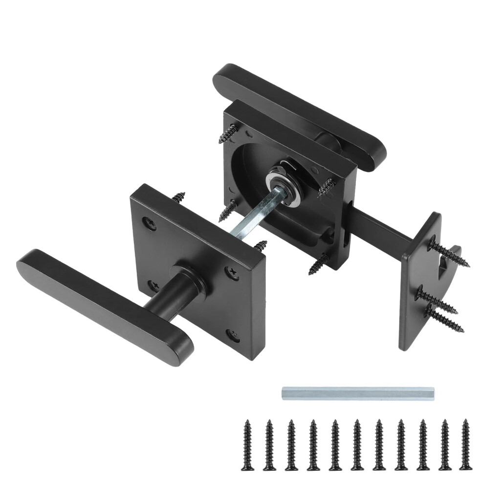 Heavy Duty Double Sided Aluminum Alloy Gate Latch, Self Locking For Right Inswing Gates, Corrosion Resistant 9330225385967
