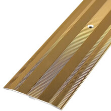 Gold Aluminum Floor Transition Strip for Doorway, Non Slip Threshold Bar Reducer, Rustproof and Easy Install
