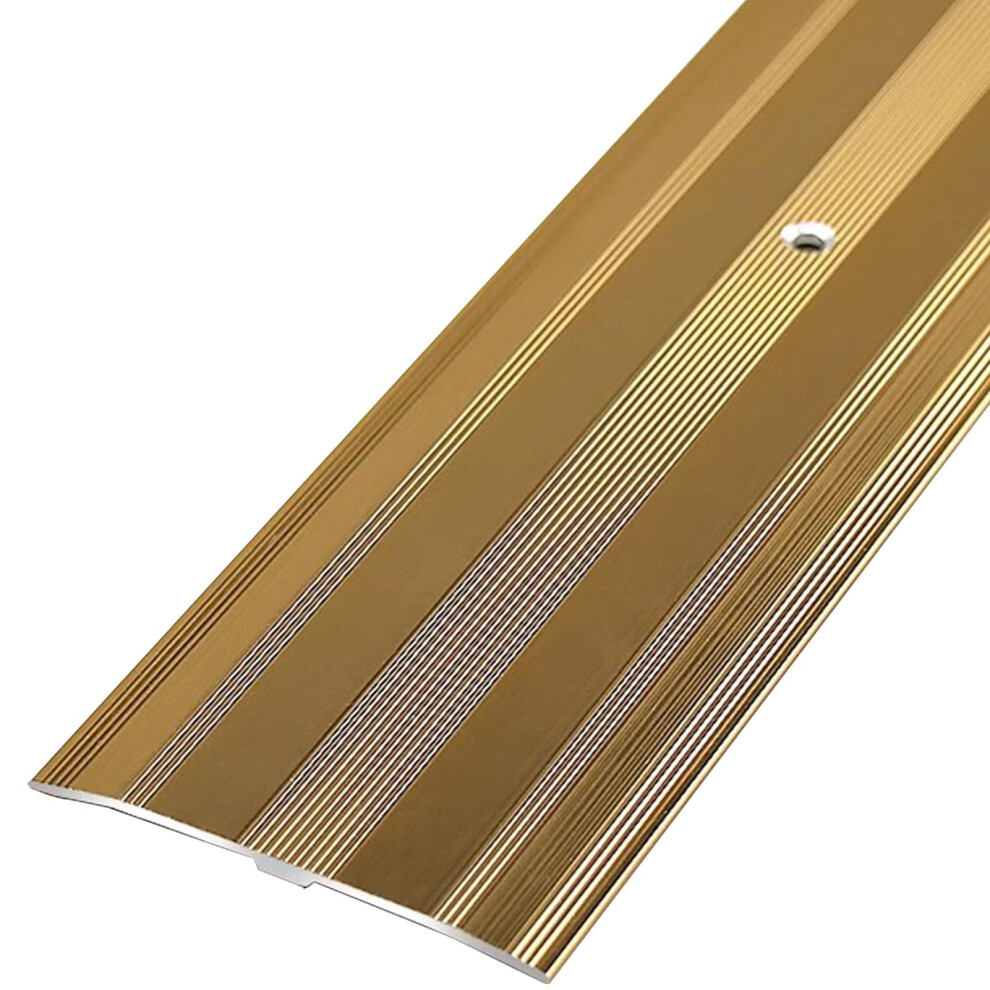 Gold Aluminum Floor Transition Strip For Doorway, Non Slip Threshold Bar Reducer, Rustproof And Easy Install 9351714533911
