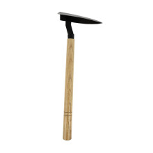 Triangle Garden Hoe for Weeding and Digging, Durable Metal Cultivator with Wooden Handle