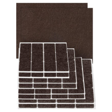 Furniture Pads 98Pcs Dark Brown Felt Furniture Pads with Strong Adhesive for Chair and Table Legs Floor Scratch Protection