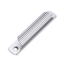 Aluminum Alloy Sliding Door Pull Handle Crystal Silver Rust‑Resistant Easy Installation Drawer Grip