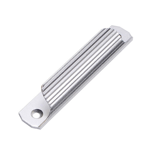 Aluminum Alloy Sliding Door Pull Handle Crystal Silver Rust‑Resistant Easy Installation Drawer Grip