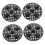 4 Pack PVC Plant Pot Risers for Better Drainage and Airflow, Black LowProfile Support 1