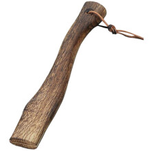 13 Inch Beech Wood Axe Handle Replacement with Wedge, Shock‑Resistant Hatchet Handle for Firewood Cutting