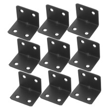 10pcs Stainless Steel Corner Brackets Heavy Duty Right Angle Braces for Shelves Home and Office Use