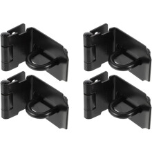 Stainless Steel Hasp Lock 6.8x6.2cm Black Finish Secure Locking Point Right Angle Design for Door and Cabinet