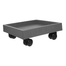 Plant Caddy with Wheels Heavy Duty Square Rolling Plant Saucer Builtin Water Tray for Indoor Outdoor Use