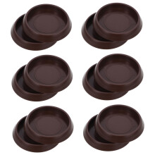 12pcs Furniture Caster Cups Non Slip Rubber Wheel Stoppers Floor Scratch Protection for Hardwood Floors