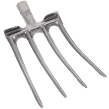 Heavy Duty Manganese Steel Garden Rake for Soil Loosening, Weeding and Efficient Aeration