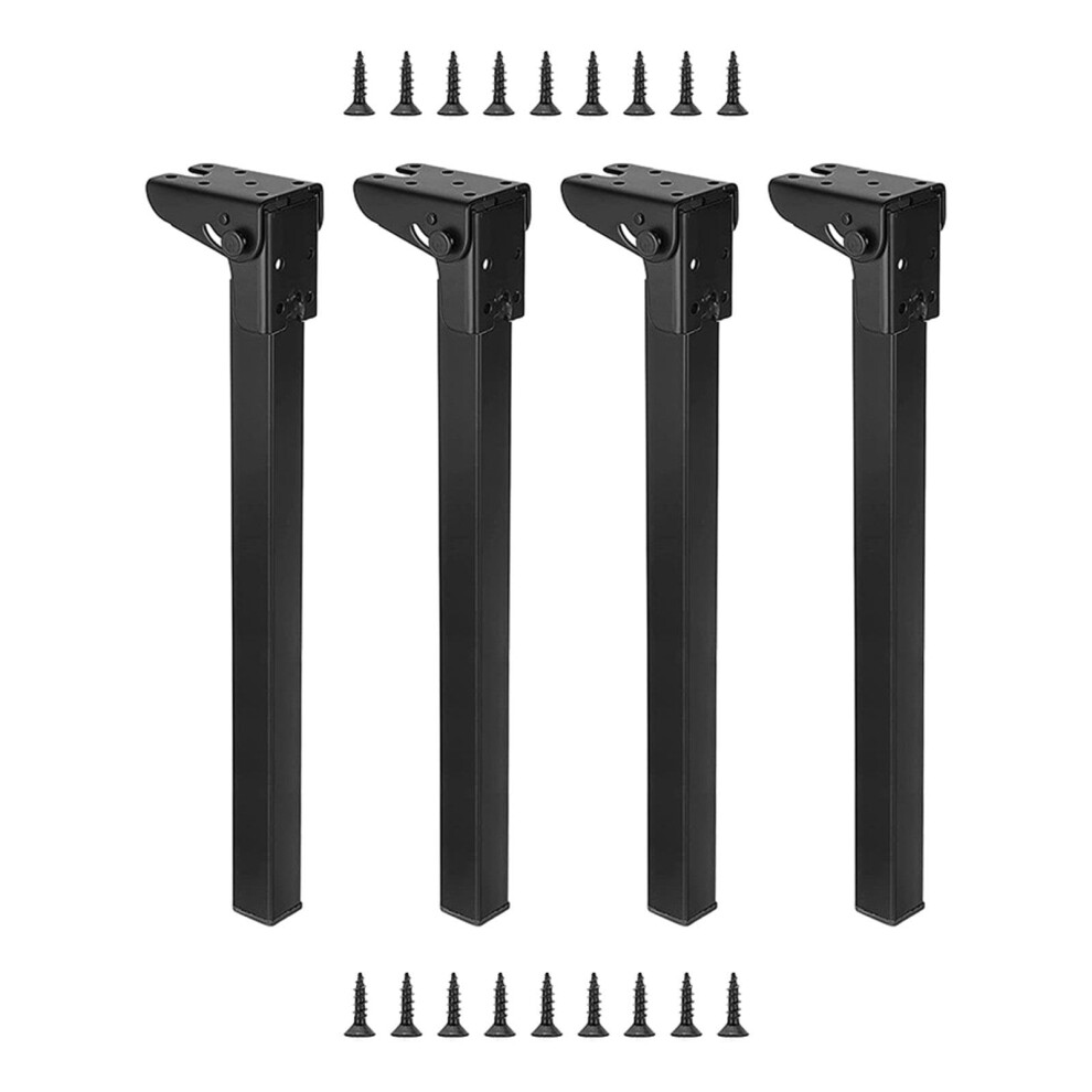 Folding Table Legs Set Of 4 40Cm Sturdy Iron Foldable Spacesaving Design For Diy Bench Or Laptop Table 9073542055938