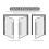 Stainless Steel Front Door Pull Handle 80cm Silver Rustproof Modern Design for Barn Sliding Doors 5