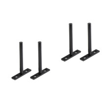 2pcs Heavy Duty Floating Shelf Brackets T Shape Hidden Mount Design Durable Steel Wall Supports