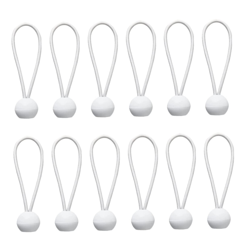 50Pcs White Ball Bungee Cords For Canopy And Tarp, Heavy Duty Tent Tie Down With Quick Ballend Attachment 9073542056102