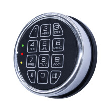 Chrome Electronic Safe Lock with Solenoid, Programmable Keypad for Gun Safe, Security Alloy Design