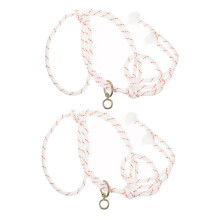 2Pcs Adjustable Livestock Rope with 360 Swivel Hook, Heavy Duty Cattle and Sheep Tether for Farm Use