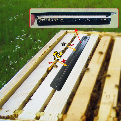12 Pack Beehive Beetle Trap Set, Disposable Plastic Beekeeping Tools for Small Hive Beetle Control 1